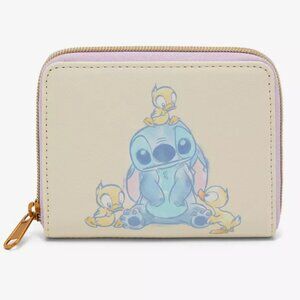 Loungefly Disney Stitch & Ducks Pastel Mini Zipper Wallet Stitch New With Tags